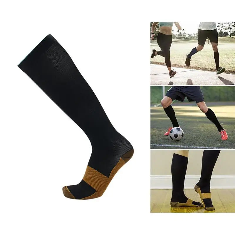 Compression Socks Varicose Veins Men's And Women's Sports Socks Football 20-30 Mmhg Elastic Anti Fatigue Pain Relief Wholesale