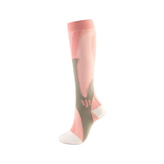 Compression Socks Varicose Veins Men's And Women's Sports Socks Football 20-30 Mmhg Elastic Anti Fatigue Pain Relief Wholesale