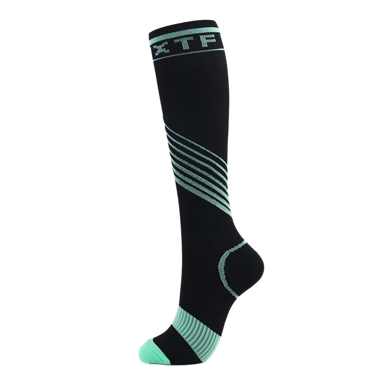 Compression Socks Varicose Veins Men's And Women's Sports Socks Football 20-30 Mmhg Elastic Anti Fatigue Pain Relief Wholesale