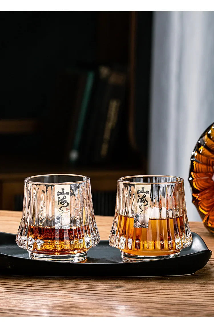 Shanhai Glass Whiskey Cup Set Shanhai Cup Household foreign wine glasses High-end high-value KTV bar beer cups