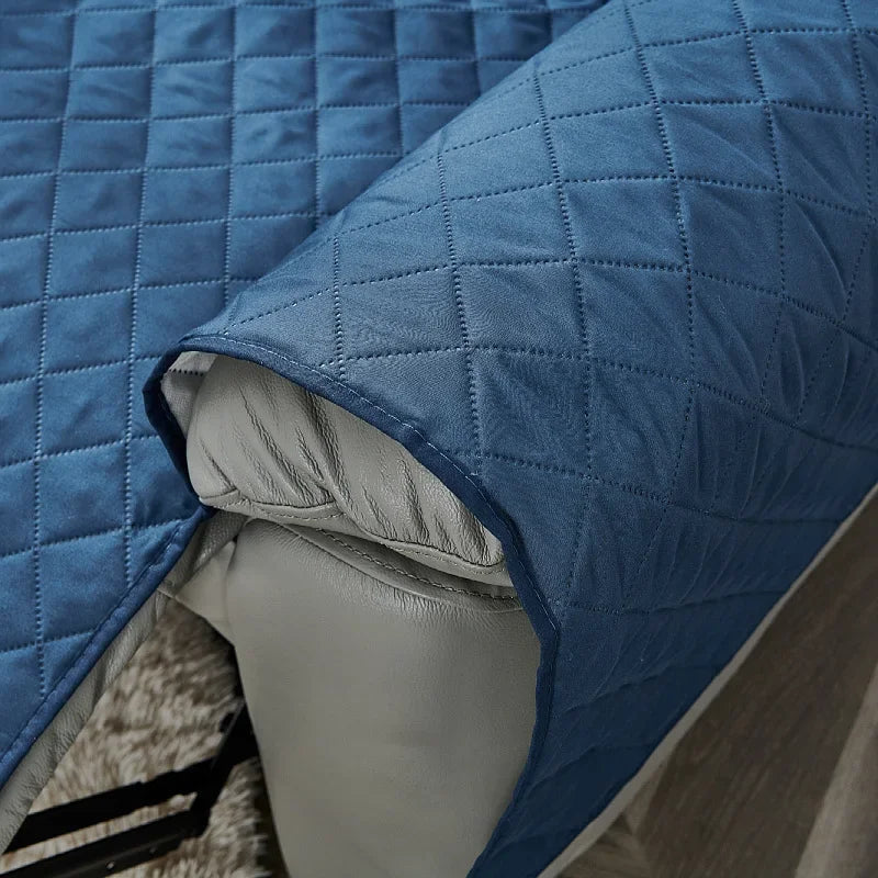 Quilted Recliner Sofa Cover Dogs Pets Kid Anti-Slip Chair Covers Anti-wear Armchair Slipcovers Furniture Protector