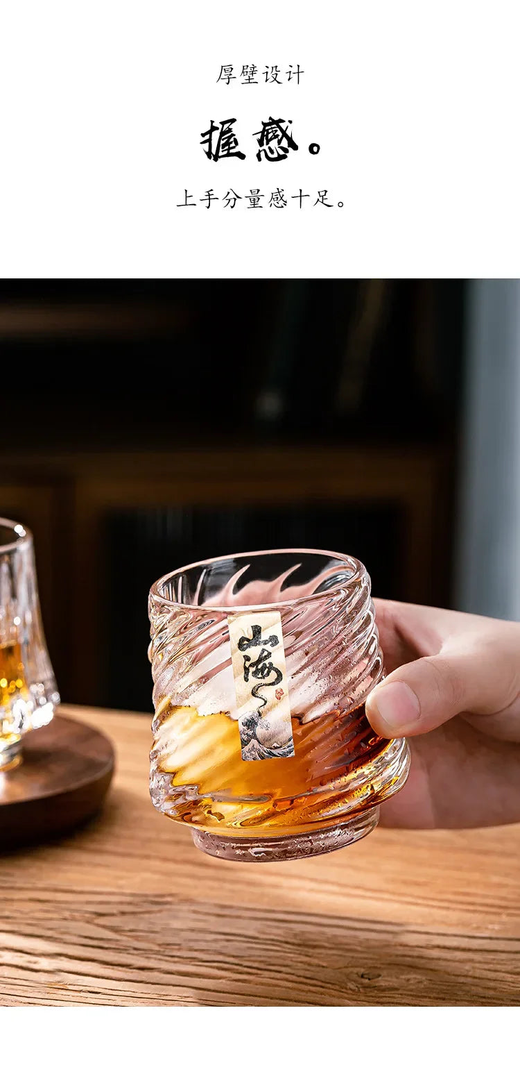 Shanhai Glass Whiskey Cup Set Shanhai Cup Household foreign wine glasses High-end high-value KTV bar beer cups