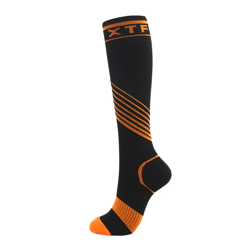 Compression Socks Varicose Veins Men's And Women's Sports Socks Football 20-30 Mmhg Elastic Anti Fatigue Pain Relief Wholesale