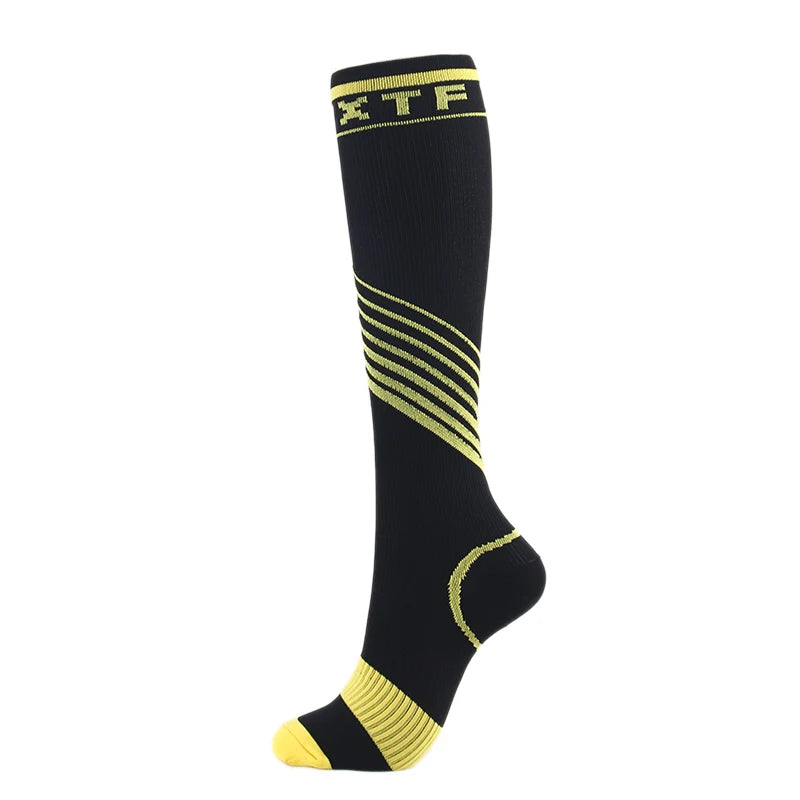 Compression Socks Varicose Veins Men's And Women's Sports Socks Football 20-30 Mmhg Elastic Anti Fatigue Pain Relief Wholesale