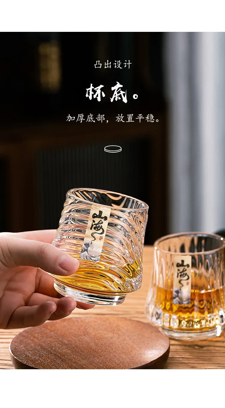 Shanhai Glass Whiskey Cup Set Shanhai Cup Household foreign wine glasses High-end high-value KTV bar beer cups