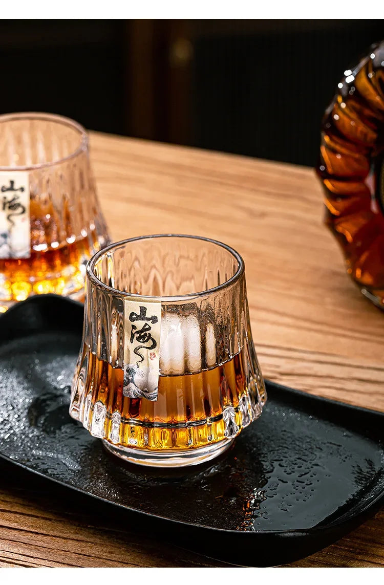 Shanhai Glass Whiskey Cup Set Shanhai Cup Household foreign wine glasses High-end high-value KTV bar beer cups