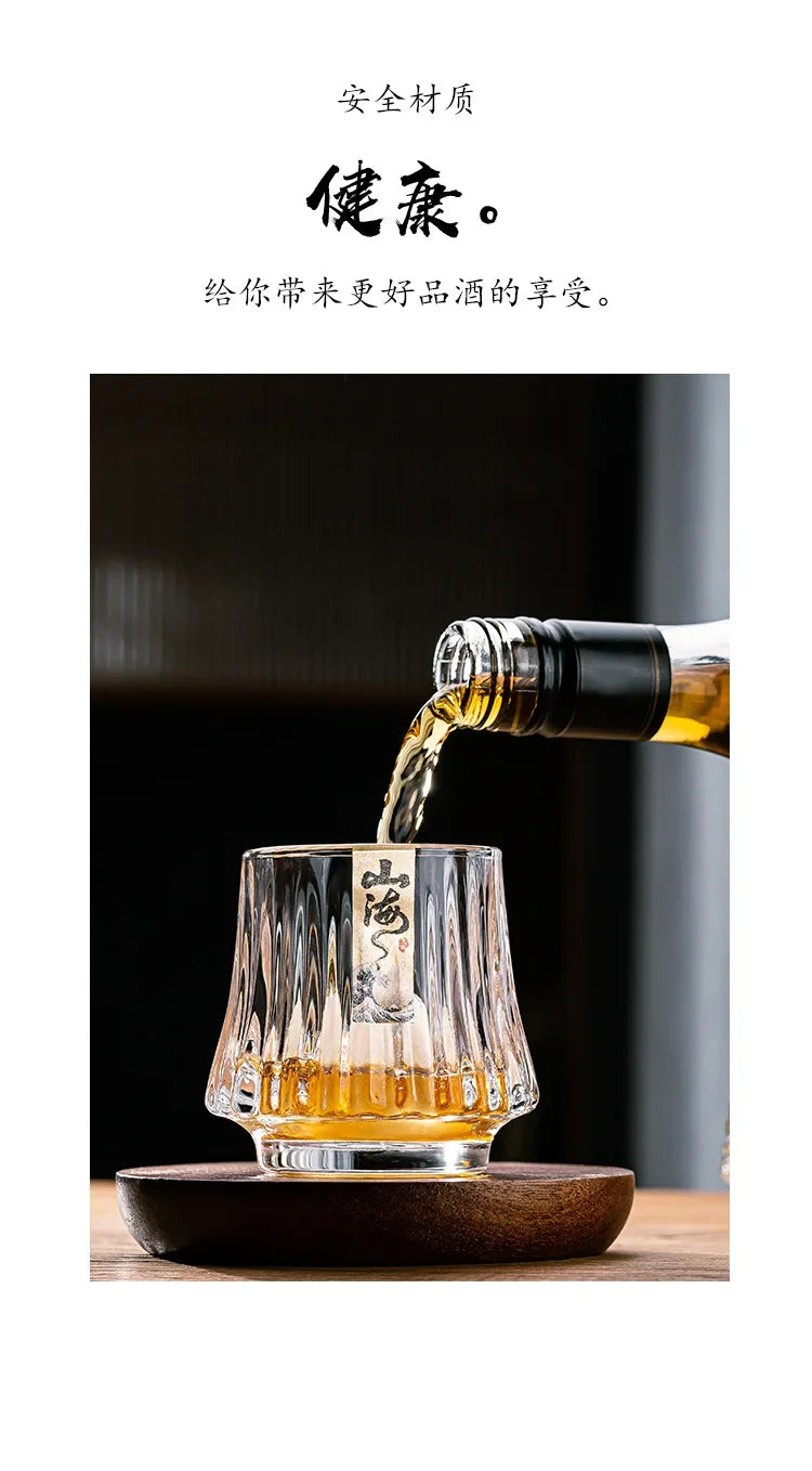 Shanhai Glass Whiskey Cup Set Shanhai Cup Household foreign wine glasses High-end high-value KTV bar beer cups