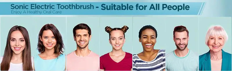 Rtauys S5 Upgraded Sonic Electric Toothbrush for Adults and Kids Ages 12+ with 8 Brush Heads, IPX7 Travel Toothbrush with Case,