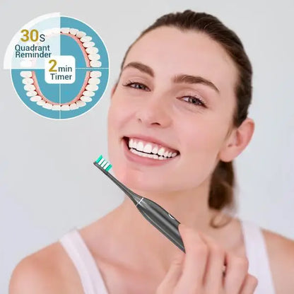Rtauys S5 Upgraded Sonic Electric Toothbrush for Adults and Kids Ages 12+ with 8 Brush Heads, IPX7 Travel Toothbrush with Case,