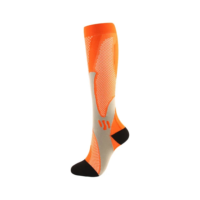 Compression Socks Varicose Veins Men's And Women's Sports Socks Football 20-30 Mmhg Elastic Anti Fatigue Pain Relief Wholesale
