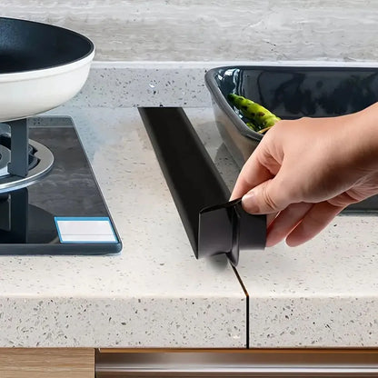 1pc Elastic Silicone Lids Stove Counter Gap Cover Kitchen Utensils Accessories T-shaped Silicone Rubber Strip Oil-gas Slit Fille