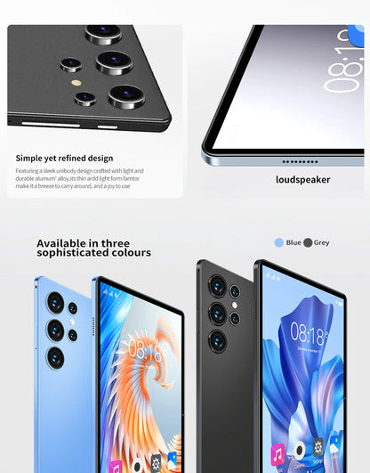 BDF Upgraded Pad Pro New 10.1 Inch Android Tablet PC Dual SIM 3G Phone Call 6000mAh Capability Octa Core Google Play 4GB+64GB