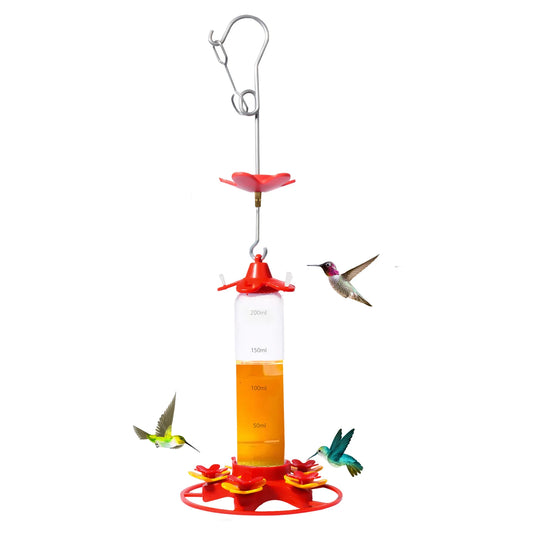 Bird Feeder Drinker Hanging Hummingbird Bird Feeder Anti-ants Leakproof Easy To Clean Outdoor Garden Decoration
