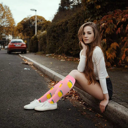 Compression Socks Varicose Veins Men's And Women's Sports Socks Football 20-30 Mmhg Elastic Anti Fatigue Pain Relief Wholesale