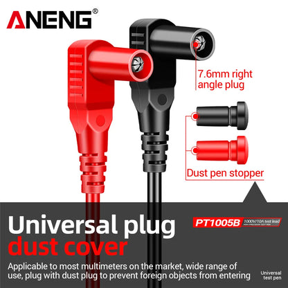 ANENG PT1005B 10A 1000V Digital Multimeter Probe Universal Test Lead Needle Pin Wire Pen Cable Kit Current Voltmeter Tester Wire