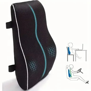 Ergonomic Memory Foam Lumbar Support Back Cushion