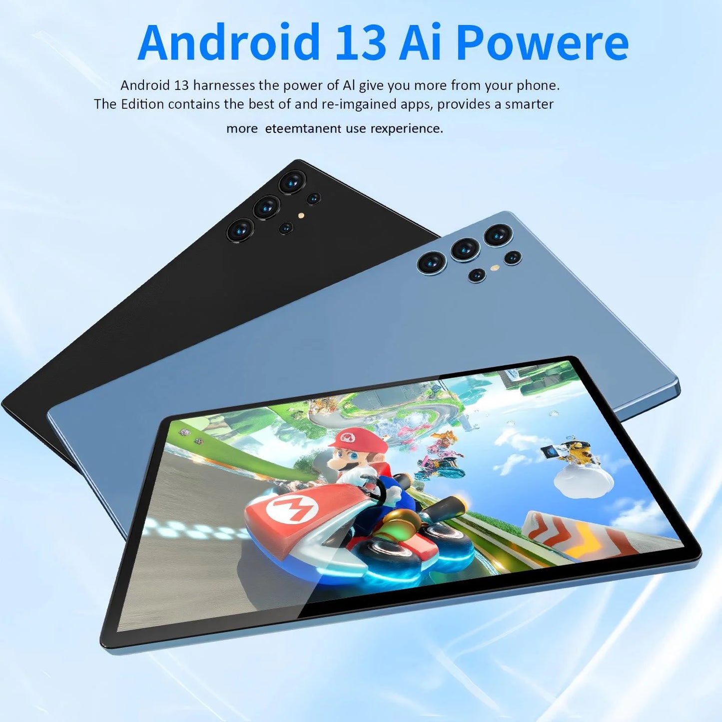BDF Upgraded Pad Pro New 10.1 Inch Android Tablet PC Dual SIM 3G Phone Call 6000mAh Capability Octa Core Google Play 4GB+64GB