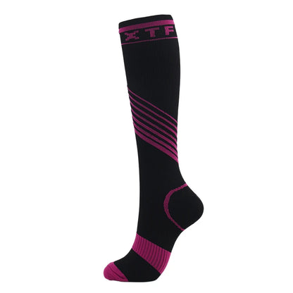 Compression Socks Varicose Veins Men's And Women's Sports Socks Football 20-30 Mmhg Elastic Anti Fatigue Pain Relief Wholesale