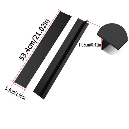 1pc Elastic Silicone Lids Stove Counter Gap Cover Kitchen Utensils Accessories T-shaped Silicone Rubber Strip Oil-gas Slit Fille