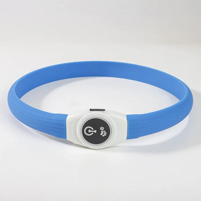 New Led Luminous Dog Collar PVC Waterproof , For Large Medium Small Dogs Collar Usb Light Night Safety Pet Glowing Accessories