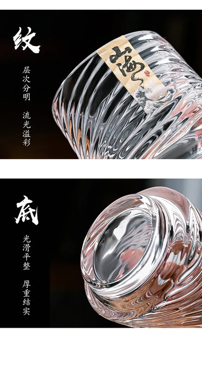 Shanhai Glass Whiskey Cup Set Shanhai Cup Household foreign wine glasses High-end high-value KTV bar beer cups