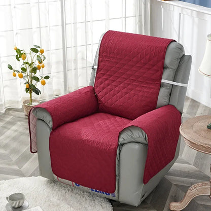 Quilted Recliner Sofa Cover Dogs Pets Kid Anti-Slip Chair Covers Anti-wear  Armchair Slipcovers Furniture Protector