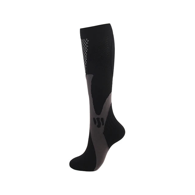 Compression Socks Varicose Veins Men's And Women's Sports Socks Football 20-30 Mmhg Elastic Anti Fatigue Pain Relief Wholesale