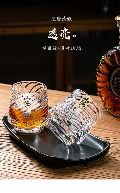 Shanhai Glass Whiskey Cup Set Shanhai Cup Household foreign wine glasses High-end high-value KTV bar beer cups