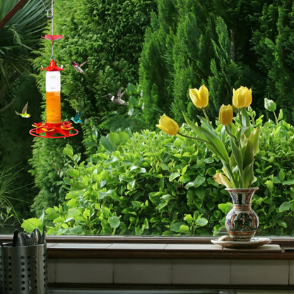 Bird Feeder Drinker Hanging Hummingbird Bird Feeder Anti-ants Leakproof Easy To Clean Outdoor Garden Decoration