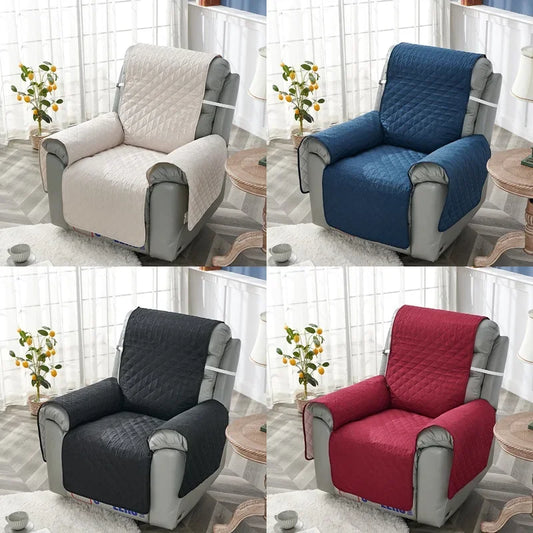 Quilted Recliner Sofa Cover Dogs Pets Kid Anti-Slip Chair Covers Anti-wear  Armchair Slipcovers Furniture Protector