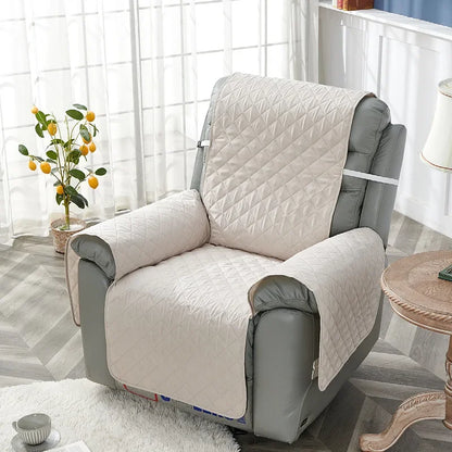 Quilted Recliner Sofa Cover Dogs Pets Kid Anti-Slip Chair Covers Anti-wear  Armchair Slipcovers Furniture Protector